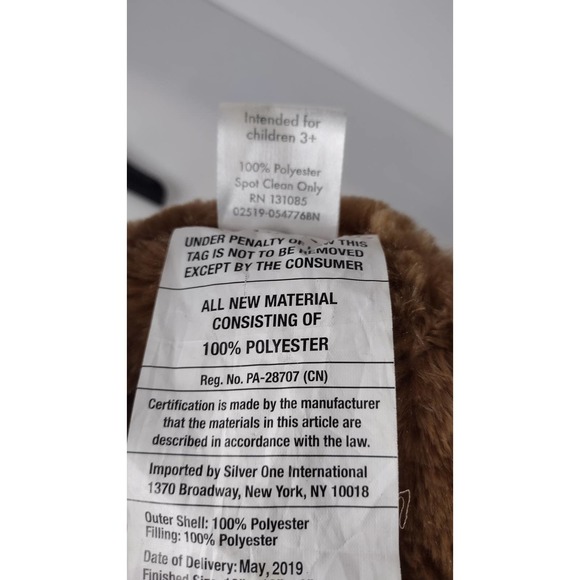 SILVER ONE Christmas Moose Plush Toy 14inch Children 3+ - Picture 5 of 5